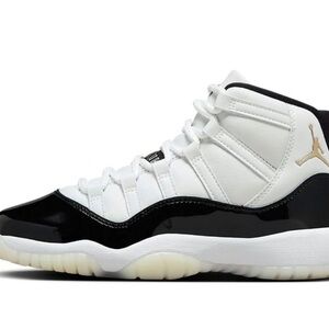Nike Air Jordan Sneakers - White, Black, Gold
